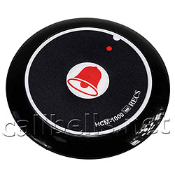 фото чёрной кнопки вызова официанта HCM-1000 Bell Black картинка кнопка вызова официанта черная HCM-1000 Bell Black